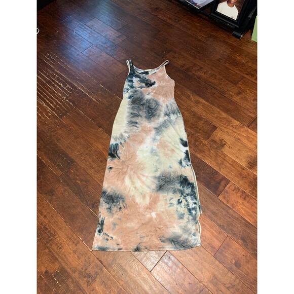 Heart Hips Maxi Tie Dye Dress - Sz Large - Picture 2 of 6